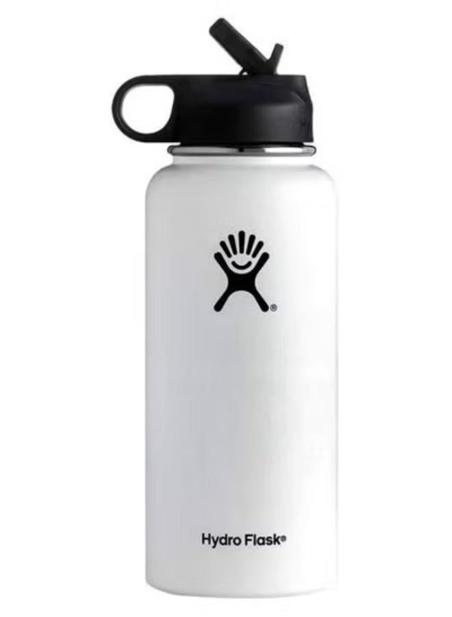 Hydro Flask 32 Oz Wide Flex Straw Cap Bottle - Insulated Stainless Steel - Wide Straw Lid, Non Spill, Leakproof in Pacific - Image 1
